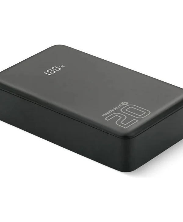 everActive EB-22QB Power Bank 20000mAh 20W με Θύρα USB-A και 2 Θύρες USB-C Μαύρο