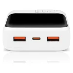 everActive EB-20Q Power Bank 20000mAh 22.5W με 2 Θύρες USB-A και Θύρα USB-C Λευκό - Image 3