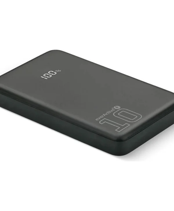 everActive EB-11QB Power Bank 10000mAh 20W με Θύρα USB-A και 2 Θύρες USB-C Μαύρο