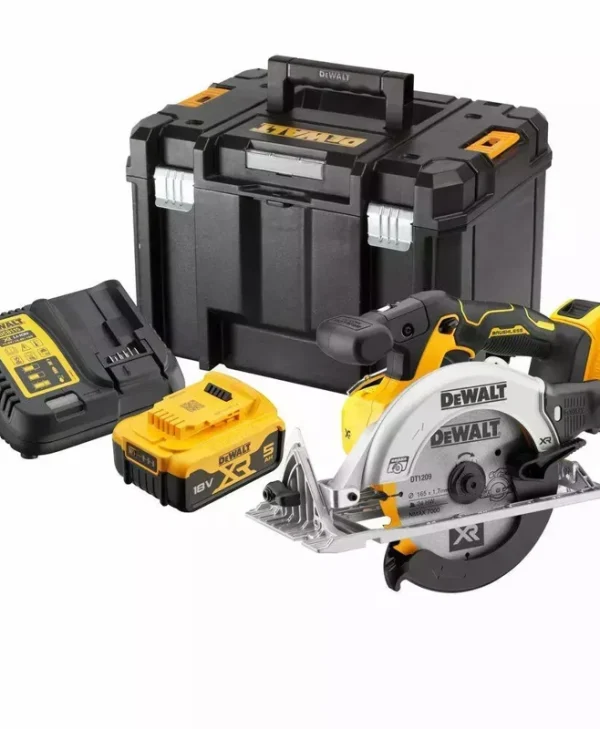 DEWALT Δισκοπρίονο Brushless 18V 2x5Ah με Ρύθμιση Ταχύτητας DCS565P2-QW