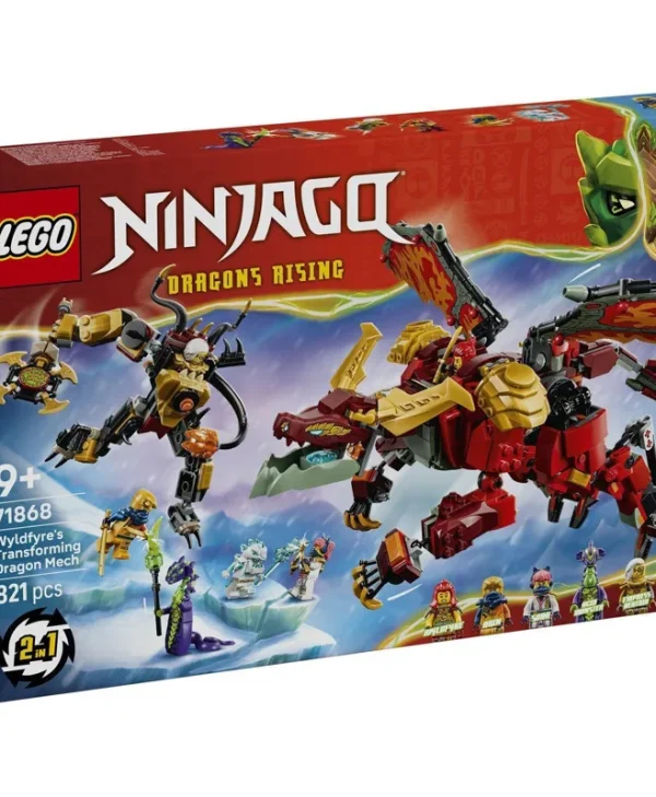 LEGO Ninjago Transforming Dragon Mech Wyldfyre για 9+ Ετών 821τμχ 71868