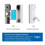 TP-LINK Κουδούνι Πόρτας Wi-Fi Συμβατό με Alexa και Google Home Μαύρο TAPO D205 - Image 6