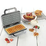 Breville Βαφλιέρα για Τετράγωνες Βάφλες 2 Θέσεων 850W VST072X
