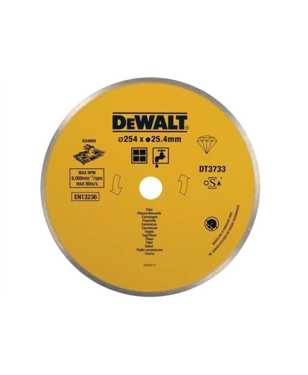 DEWALT Δίσκος Κοπής Δομικών Υλικών 250mm DT3733-XJ
