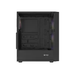 Shobo SH8F Gaming Midi Tower Κουτί Υπολογιστή με Πλαϊνό Παράθυρο και ARGB Φωτισμό Μαύρο NFO-2402 - Image 2