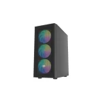 Shobo SH8F Gaming Midi Tower Κουτί Υπολογιστή με Πλαϊνό Παράθυρο και ARGB Φωτισμό Μαύρο NFO-2402 - Image 11