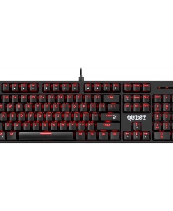 Defender Quest GK-596 Gaming Μηχανικό Πληκτρολόγιο με RGB φωτισμό (Αγγλικό US) 45597