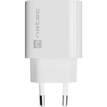 Natec Φορτιστής Χωρίς Καλώδιο με Θύρα USB-A 18W Λευκός (NUC-2392)