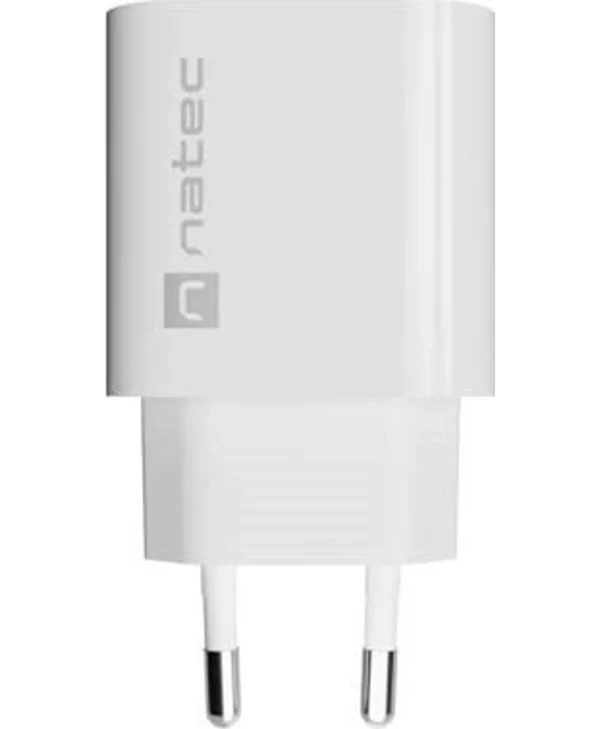 Natec Φορτιστής Χωρίς Καλώδιο με Θύρα USB-A 18W Λευκός (NUC-2392)