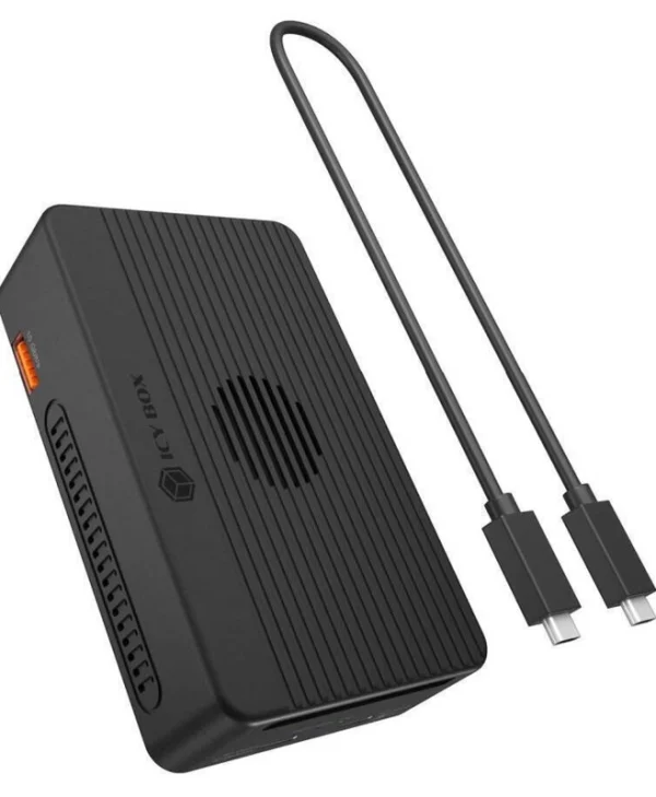 Icy Box USB-C Docking Station με HDMI 4K PD και σύνδεση 2 Οθονών Μαύρο (IB-RD2818DK-40G)