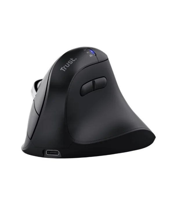 Trust Vyran Hyperscroll Ασύρματο Εργονομικό Bluetooth Vertical Ποντίκι Μαύρο 26107