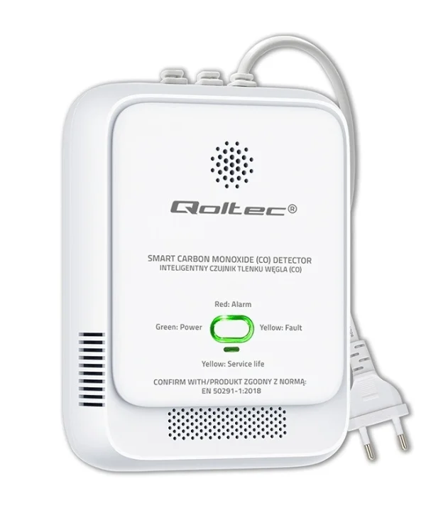 Qoltec Ανιχνευτής Mονοξειδίου του Άνθρακα CO 52576