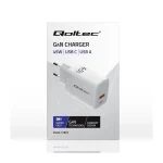 Qoltec Φορτιστής Χωρίς Καλώδιο GaN με Θύρα USB-A και Θύρα USB-C 45W Power Delivery / Quick Charge 3.0 Λευκός (51825) - Image 3