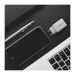Qoltec Φορτιστής Χωρίς Καλώδιο GaN με Θύρα USB-A και Θύρα USB-C 45W Power Delivery / Quick Charge 3.0 Λευκός (51825) - Image 6