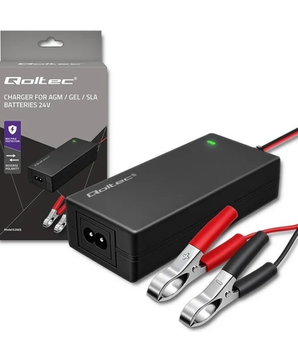 Qoltec Φορτιστής Μπαταρίας Αυτοκινήτου 24V 2A 48W 52665
