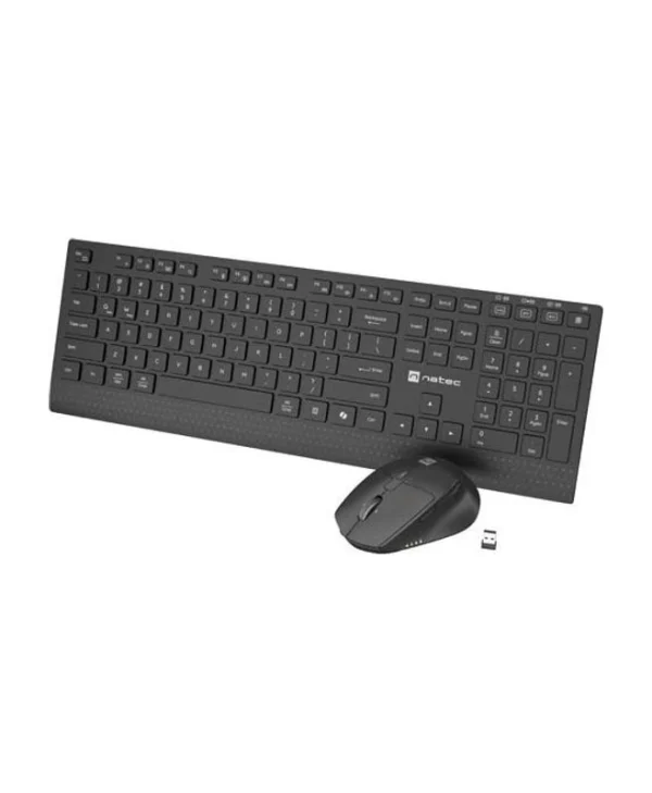 Natec NZB-2315 Ασύρματο Bluetooth Σετ Πληκτρολόγιο & Ποντίκι Αγγλικό US