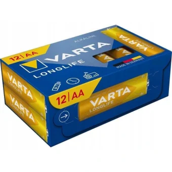 Varta Longlife Αλκαλικές Μπαταρίες AA 1.5V 12τμχ 04106301132