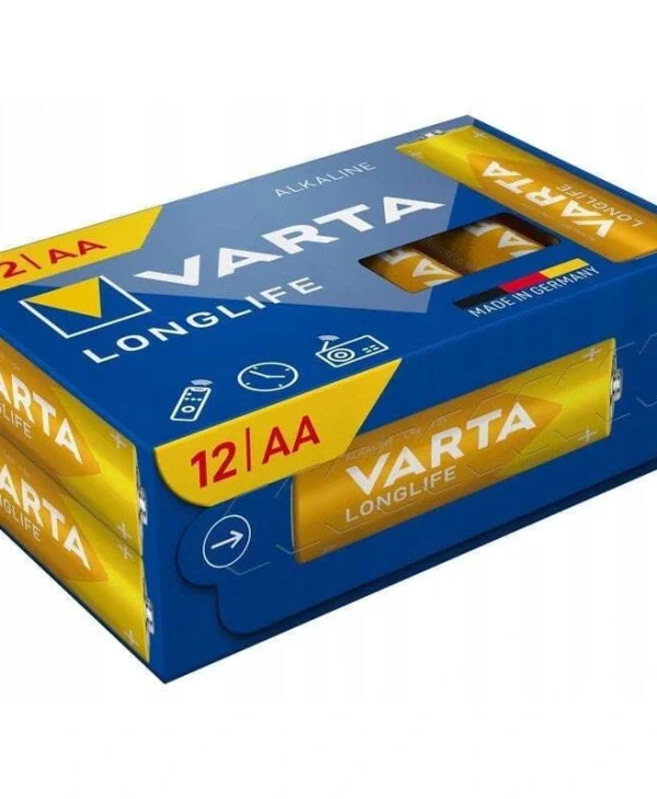 Varta Longlife Αλκαλικές Μπαταρίες AA 1.5V 12τμχ 04106301132