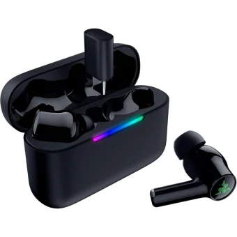 Razer Hammerhead V3 HyperSpeed In-ear Bluetooth Handsfree Ακουστικά με Αντοχή στον Ιδρώτα και Θήκη Φόρτισης Μαύρα RZ12-05610100-R3G1