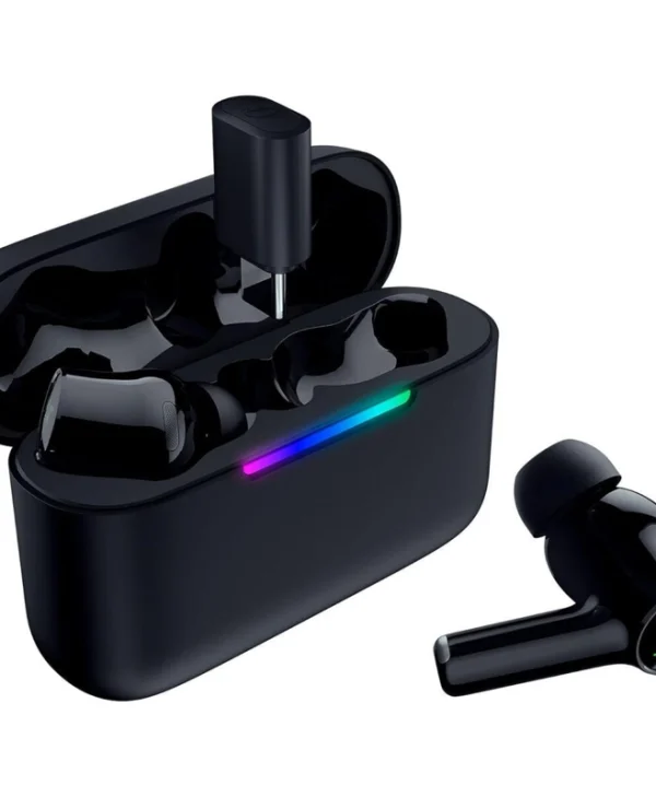 Razer Hammerhead V3 HyperSpeed In-ear Bluetooth Handsfree Ακουστικά με Αντοχή στον Ιδρώτα και Θήκη Φόρτισης Μαύρα RZ12-05610100-R3G1