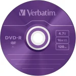 Verbatim Εγγράψιμα DVD-R 16x 4.7GB 5τμχ 43557 - Image 2