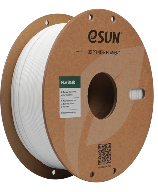 Esun PLA 3D Printer Filament 1.75mm Λευκό 1kg 1τμχ (Spool) PLA-BASIC175W1P1