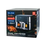 Blow Air Fryer με Διπλό Αποσπώμενο Κάδο 9lt Μαύρο 44-601 44-601# - Image 10