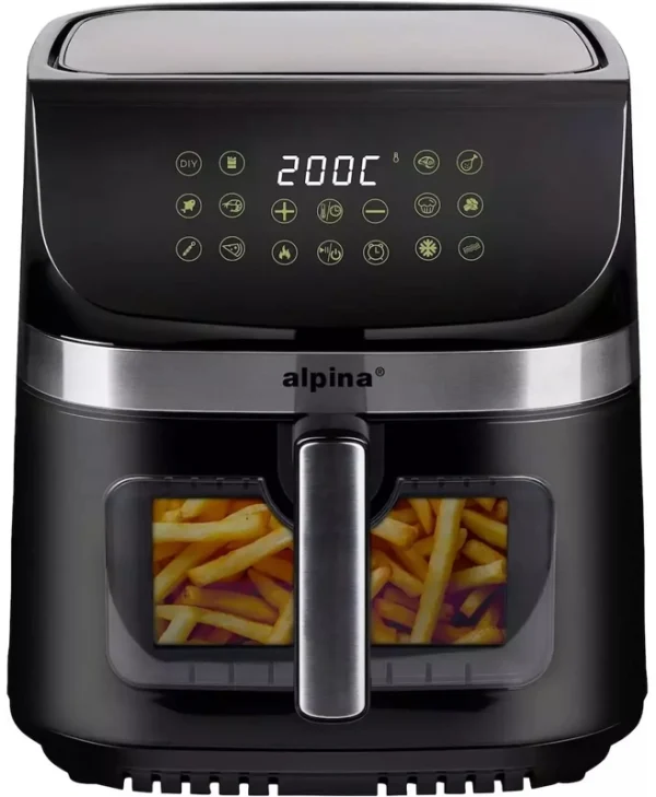 Alpina Air Fryer με Wi-Fi 9lt Μαύρο ALP-BL-27221