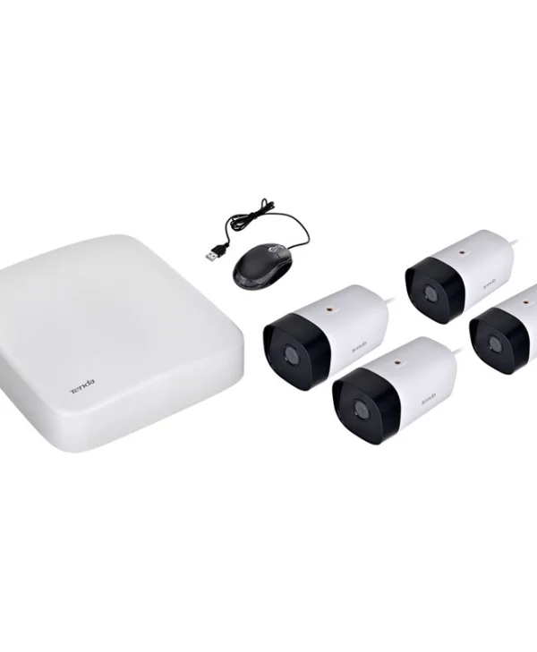 Tenda Σύστημα Παρακολούθησης K4P-4TR 4 Καμερών IP 4MP με Καταγραφικό NVR
