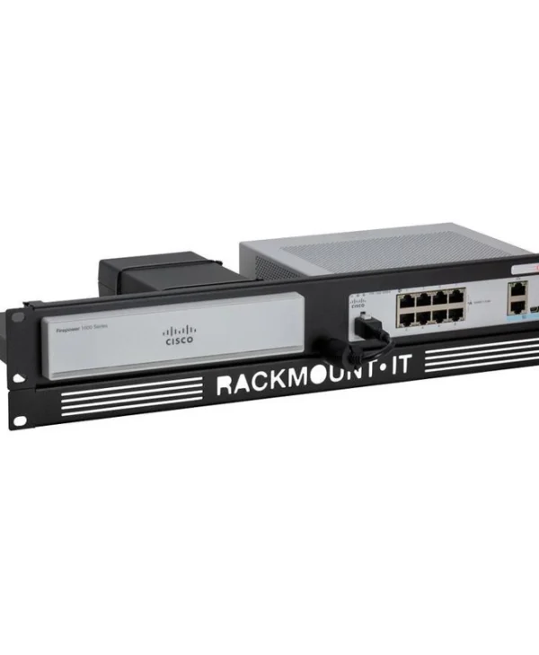 Rackmount.IT RM-CI-T8 Patch Panel για Rack 1U 19" για Cisco Firepower 1010 / ASA 5506-X Μαύρο