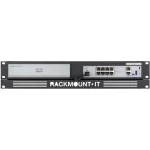 Rackmount.IT RM-CI-T8 Patch Panel για Rack 1U 19" για Cisco Firepower 1010 / ASA 5506-X Μαύρο - Image 2