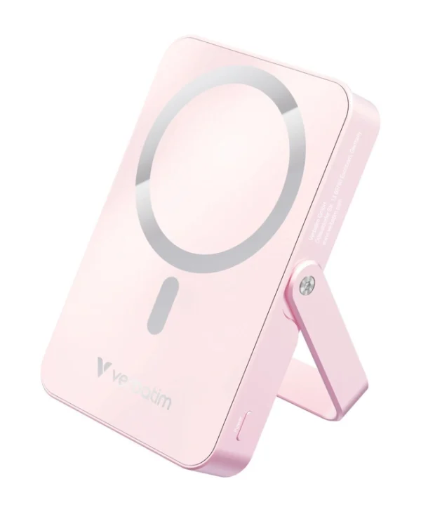 Verbatim Charge ‘n’ Go MagSafe Power Bank 10000mAh 15W με Θύρα USB-C Ροζ 32267