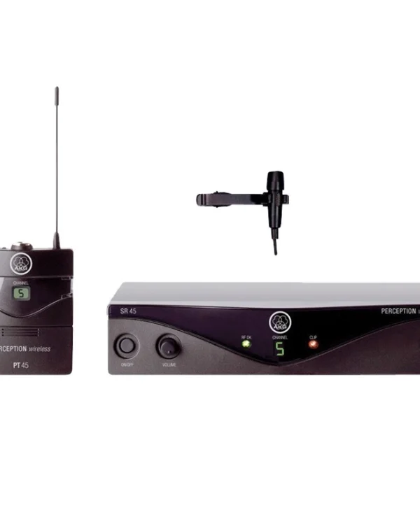 AKG WMS-45 Presenter Σετ Ασύρματο Πυκνωτικό Μικρόφωνο Πέτου, Clip On, Ζώνης 030-04-266