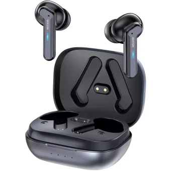 Buxton BTW8200 Raccoon In-ear Bluetooth Handsfree Ακουστικά με Αντοχή στον Ιδρώτα και Θήκη Φόρτισης Μαύρα (BX)BTW8200