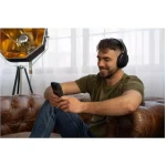 Buxton BHP 18000 Ασύρματα / Ενσύρματα Over Ear Ακουστικά με 60 ώρες Λειτουργίας Μαύρα (BX)BHP18000 - Image 2