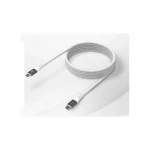 Creative Braided USB 2.0 Cable USB-C male - USB-C 140W PD Λευκό 2m 51MZ0530AA000 - Image 2