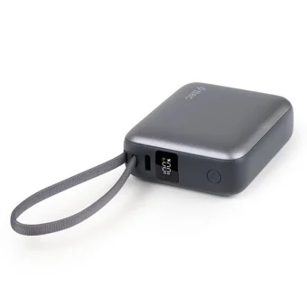 TTEC ReCharger Mini LCD Power Bank 10000mAh 35W με Θύρα USB-C Power Delivery Γκρι 2BB232GR