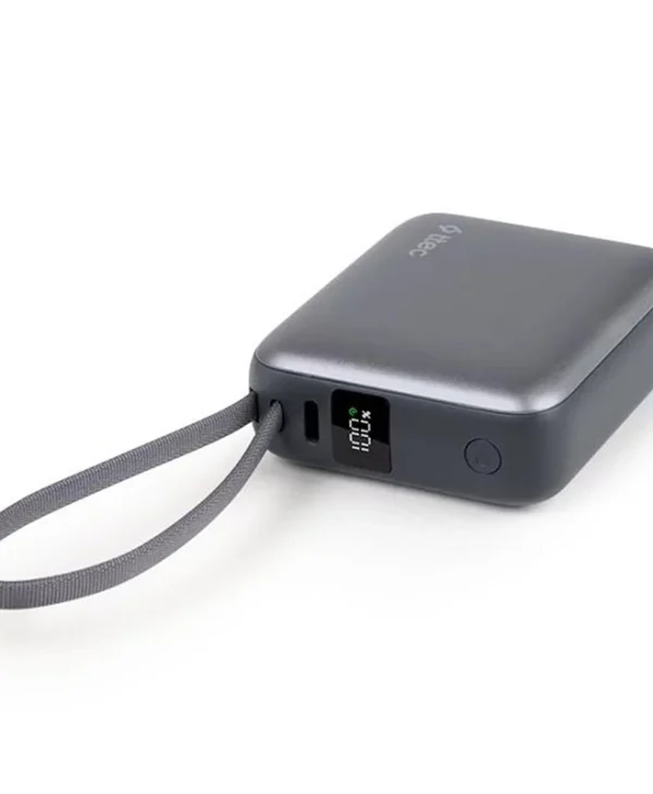 TTEC ReCharger Mini LCD Power Bank 10000mAh 35W με Θύρα USB-C Power Delivery Γκρι 2BB232GR