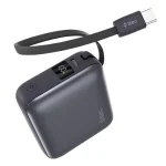 TTEC ReCharger Mini LCD Power Bank 10000mAh 35W με Θύρα USB-C Power Delivery Γκρι 2BB232GR - Image 7