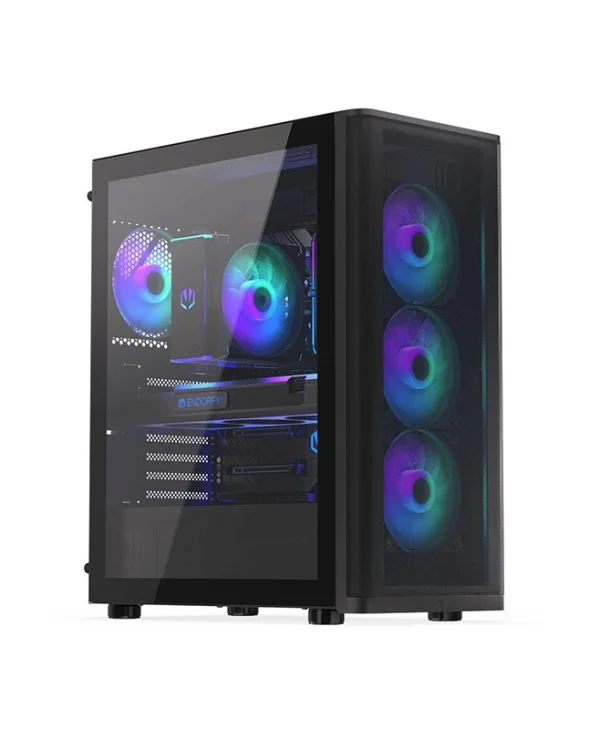 Endorfy Ventum 400 ARGB Midi Tower Κουτί Υπολογιστή Μαύρο EY2A023