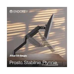 Endorfy Atlas GS Single Βάση Γραφείου Οθόνης έως 35" με Βραχίονα Γκρι EY8F008 - Image 9