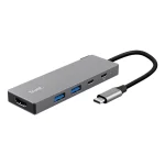 Trust Hub 4 Θυρών με σύνδεση USB-C / USB-A Γκρι 26062 - Image 2