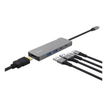 Trust Hub 4 Θυρών με σύνδεση USB-C / USB-A Γκρι 26062 - Image 6