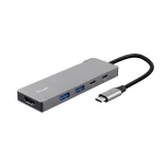 Trust Hub 4 Θυρών με σύνδεση USB-C / USB-A Γκρι 26062 - Image 8