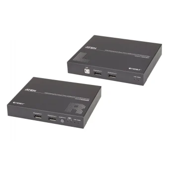 Aten Usb Displayport Dual View Hdbasett 2.0 Kvm Extender 1920 X 1080 Up To 100m Long Reach Mode 1280 X Usb Displayport Dual View CE924