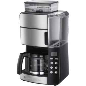 Russell Hobbs Grind & Brew Προγραμματιζόμενη Καφετιέρα Φίλτρου 1000W Silver 25610-56