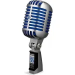 Shure Super 55 Δυναμικό Μικρόφωνο XLR Χειρός, Shock Mounted για Φωνητικά Deluxe σε Μπλε Χρώμα SUPER 55 - Image 5