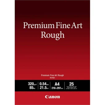Canon FA-RG1 Φωτογραφικό Χαρτί Premium Fine Art Rough A4 (21x30) 320gr/m² για Εκτυπωτές Inkjet 25 Φύλλα 4562C001