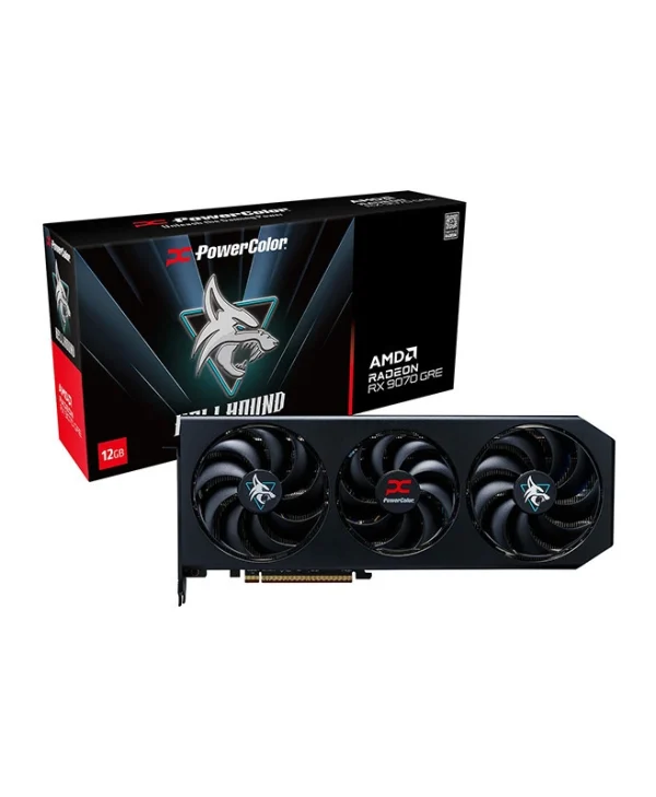 PowerColor Radeon RX 9070 GRE 12GB GDDR6 Hellhound Κάρτα Γραφικών RX9070GRE 12G-L/OC