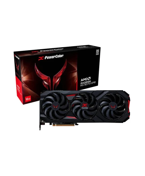 PowerColor Radeon RX 9070 GRE 12GB GDDR6 Red Devil Κάρτα Γραφικών RX9070GRE 12G-E/OC